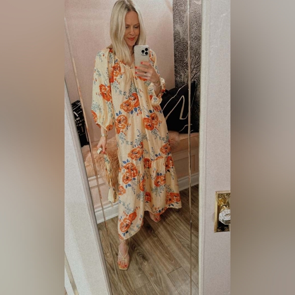 NWT The GREAT. The Vestige dress in echo rose print, designer 1 (small) - Picture 4 of 16